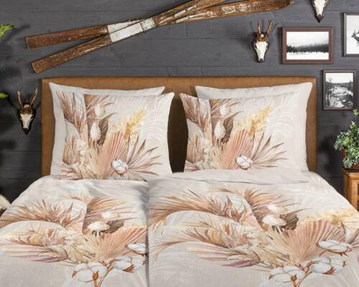 WENDEBETTWÄSCHE Gia Biber 155/220 cm  - Beige/Braun, Natur, Textil (155/220cm)