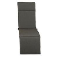RELAXSESSELAUFLAGE Uni  - Graphitfarben, Design, Textil (50/4/164cm)