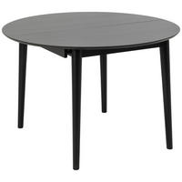JEDILNA MIZA, furnirano hrast črna  - črna, Trend, leseni material/les (115-154/75cm) - MID.YOU