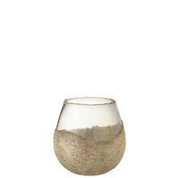 KERZENSTÄNDER - Goldfarben, Basics, Glas (17/17/18cm) - Ambia Home