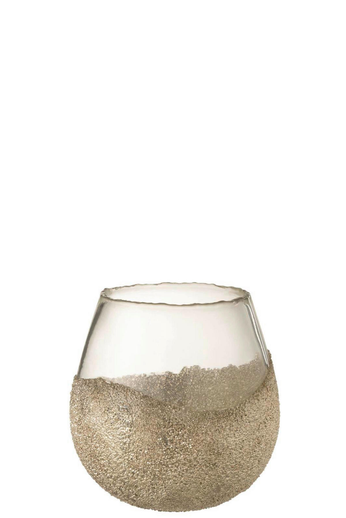 KERZENSTÄNDER - Goldfarben, Basics, Glas (17/17/18cm) - Ambia Home