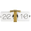 WANDUHR  Schwarz, Weiß, Goldfarben  - Goldfarben/Schwarz, Trend, Kunststoff/Metall (36/14/9cm) - Karlsson