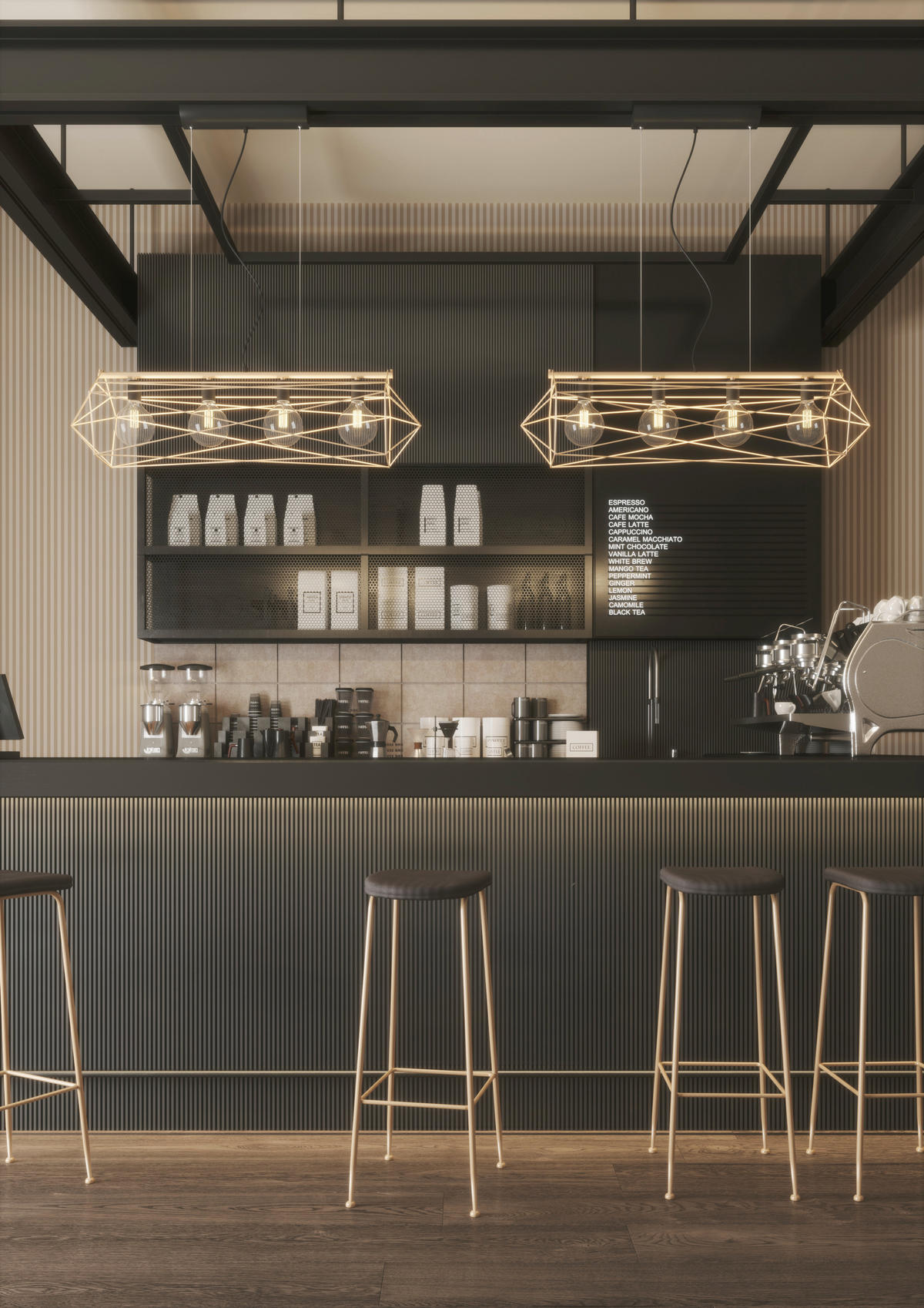 HÄNGELEUCHTE Abraxas 106/29,5/150 cm   - Goldfarben/Schwarz, Basics, Metall (106/29,5/150cm)