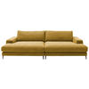 BIGSOFA Cord Goldfarben  - Goldfarben/Schwarz, Design, Textil/Metall (296/83/177cm) - Dieter Knoll
