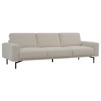 4-SITS SOFFA i flatväv ecru  - svart/ecru, Klassisk, metall/trä (248/80/91cm) - Niels Andersson