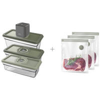 HANDVAKUUMIERER AVFK1+PROMO  - Grau/Grün, Basics, Kunststoff (24,5/33,0/38,0cm) - AEG