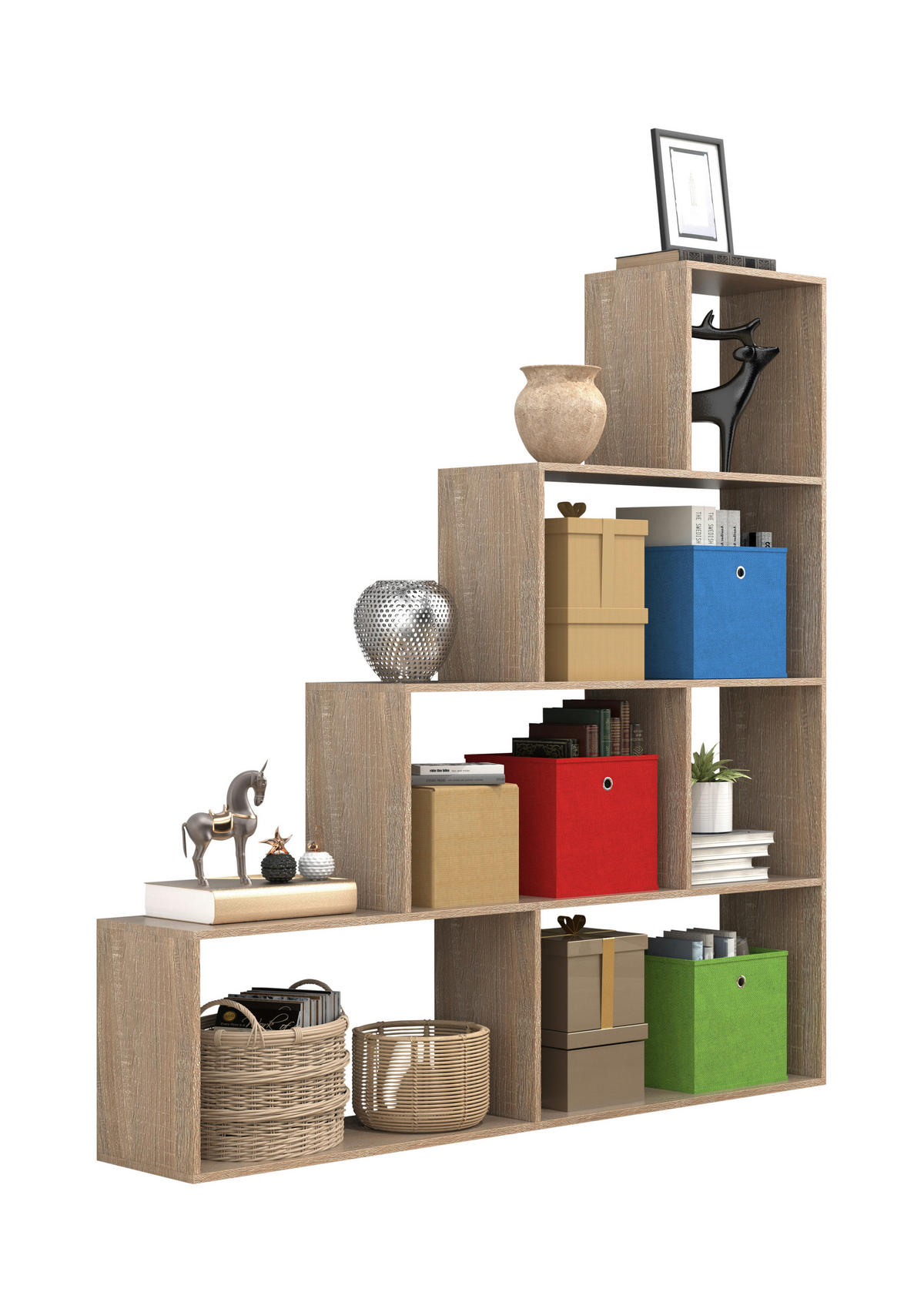 REGAL  155/163/29 cm Sonoma Eiche  - Sonoma Eiche, Basics, Holzwerkstoff (155/163/29cm) - MID.YOU