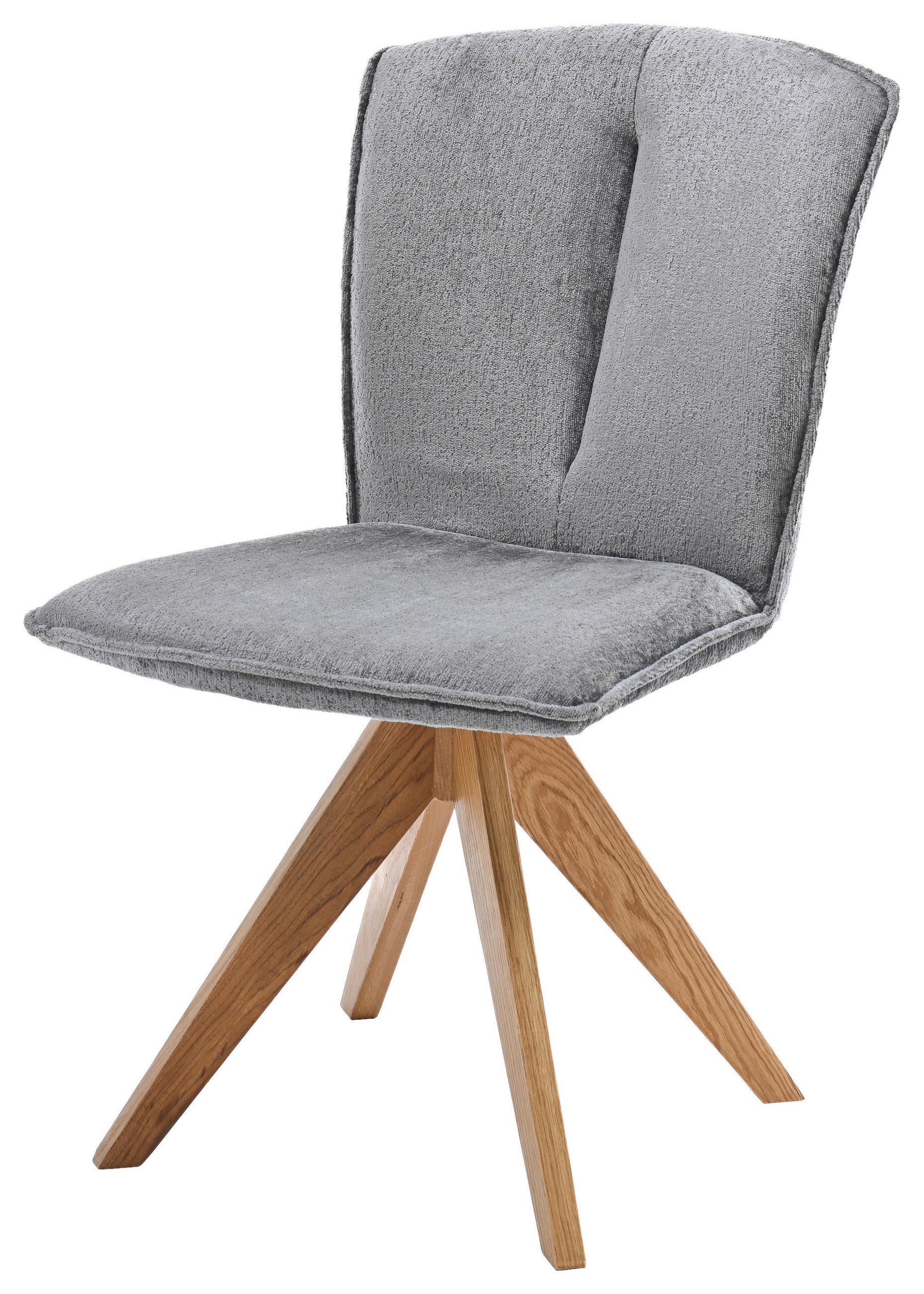 Stuhl Neva 2 Braun Eiche Massiv, Drehbar, B: 51cm