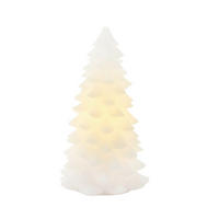 LED-KERZE  - Weiß, KONVENTIONELL, Naturmaterialien (13/23cm)