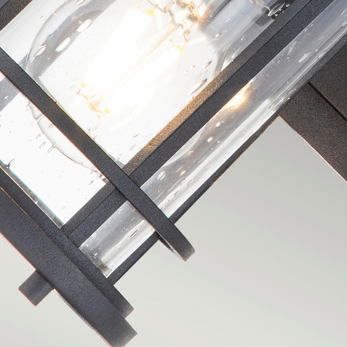 AUSSENWANDLEUCHTE - Schwarz, Konventionell, Glas/Metall (11,7/15,9/29,2cm) - Elstead Lighting