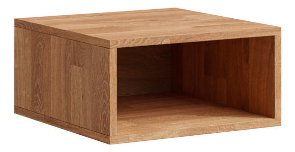 NACHTKÄSTCHEN in massiv Eiche Eichefarben  - Eichefarben, Natur, Holz (40/20/40cm) - Linea Natura