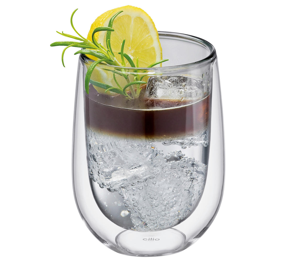 KAFFEEGLÄSERSET VERONA  - Grau, KONVENTIONELL, Glas (9/11cm) - Cilio