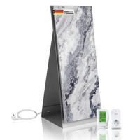 INFRAROT-HEIZPANEEL 100/40/2 cm 800 W W Infrarotheizung  Qarama + Standfuß  - Hellgrau, Basics, Stein (100/40/2cm) - MID.YOU