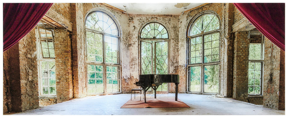 SKLENENÝ OBRAZ, architektúra, 125/50/1,40 cm - viacfarebná, Trend, sklo (125/50/1,40cm) - Euroart