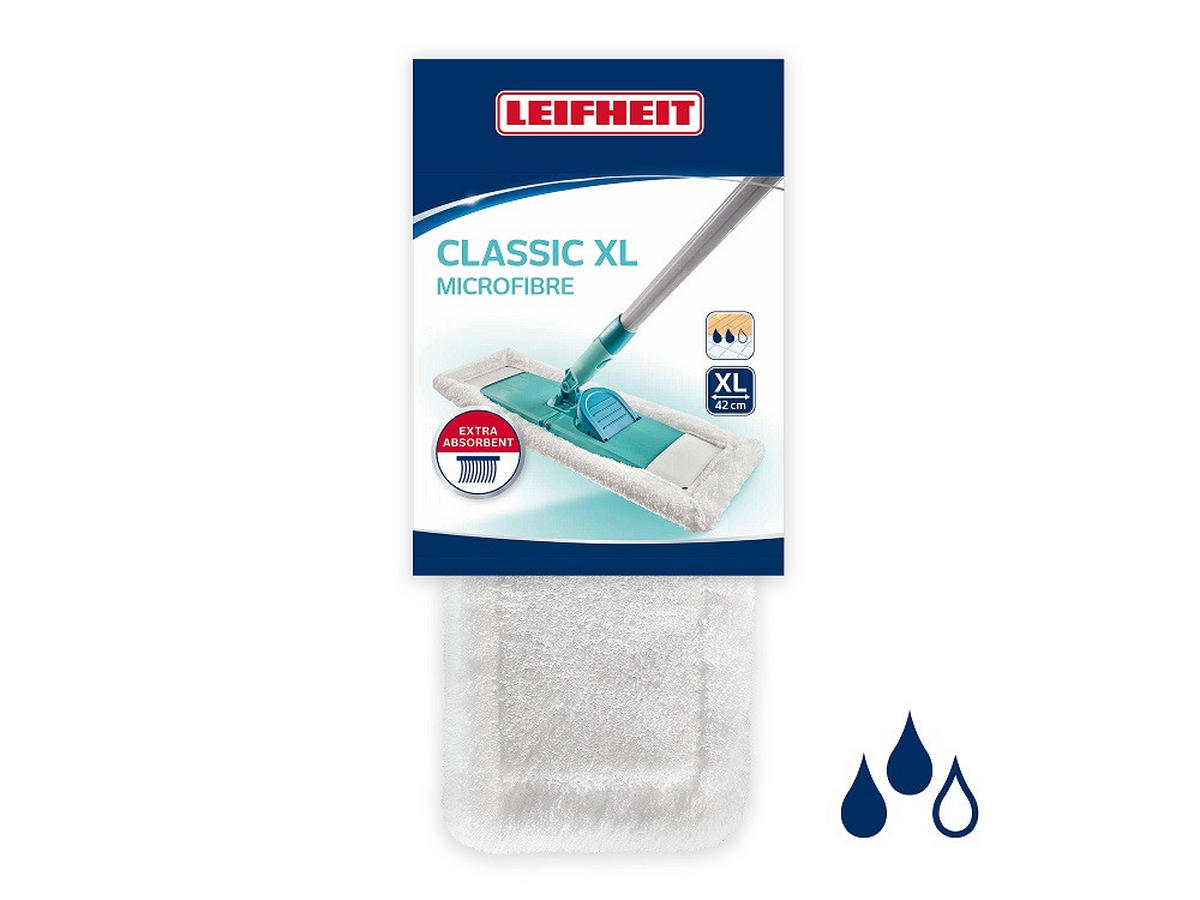 NÁHRADA K MOPU Classic XL - biela, Basics (42cm) - Leifheit