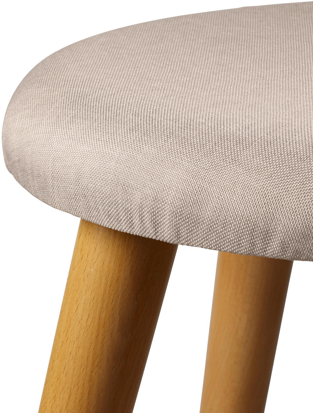 HOCKER Struktur Creme  - Creme, Design, Holz/Textil (40/42/40cm) - Echtwerk