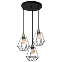 HÄNGELEUCHTE 44/44/100 cm   - Schwarz, Design, Metall (44/44/100cm)
