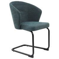 STUHL - Blau/Schwarz, Design, Textil/Metall (57/86/57,5cm) - Stylife