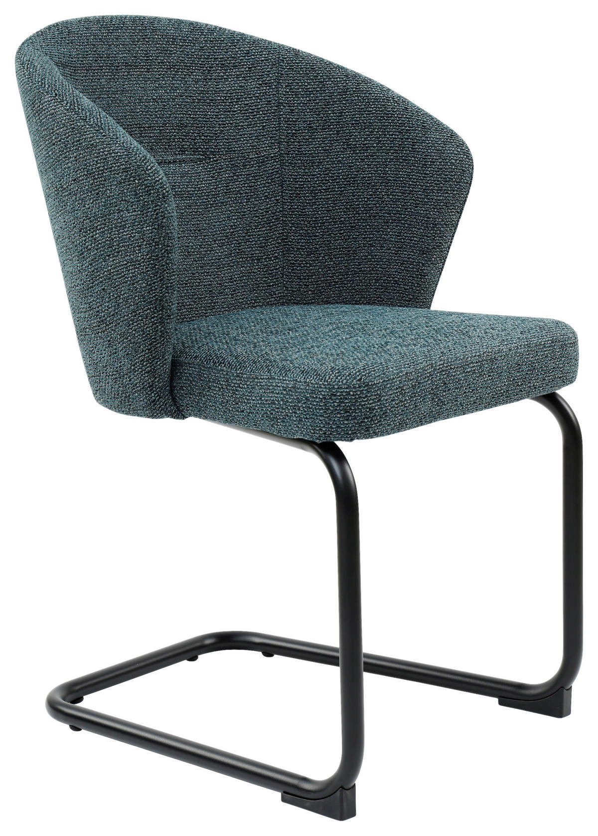 STUHL - Blau/Schwarz, Design, Textil/Metall (57/86/57,5cm) - Stylife