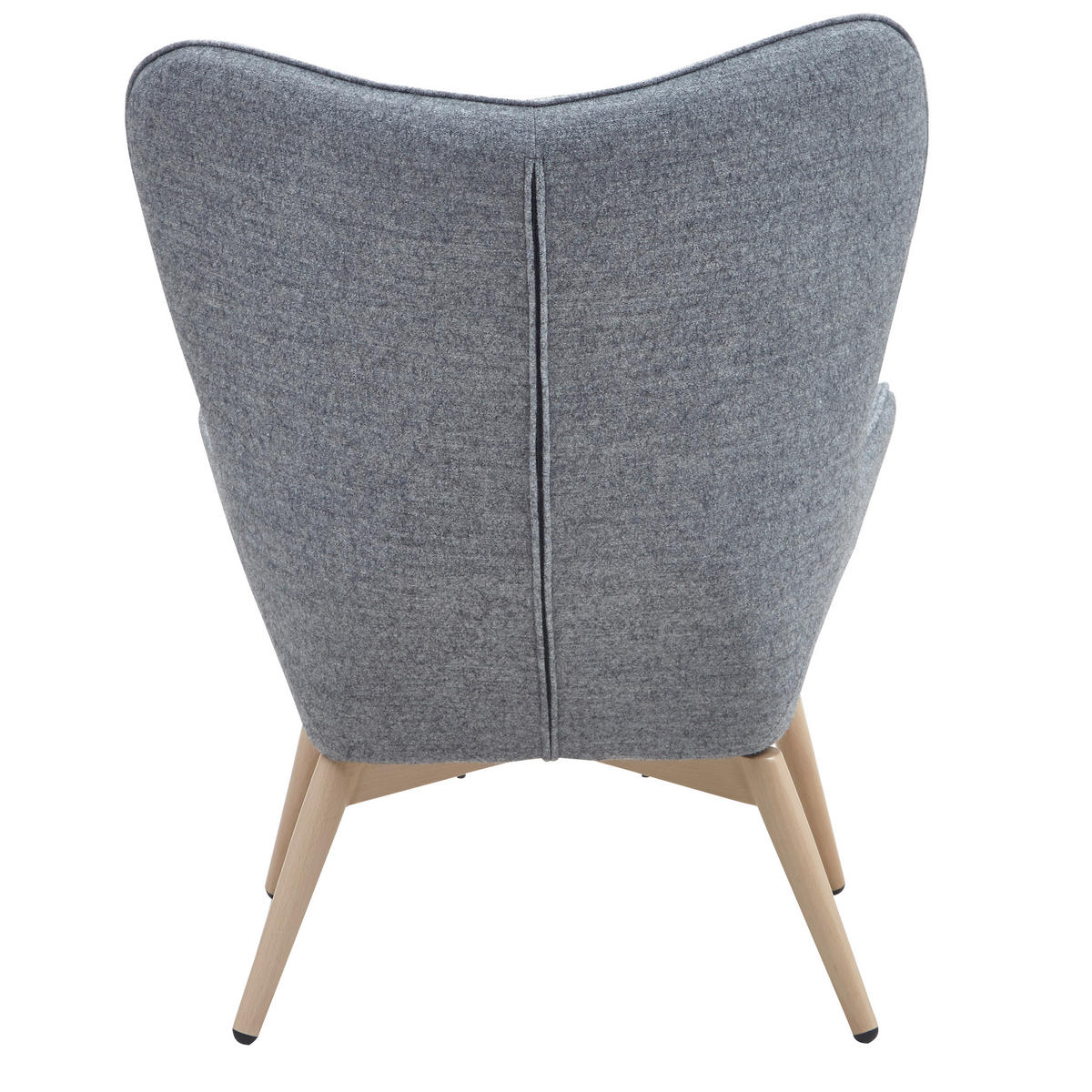 SESSEL in Webstoff Grau  - Eichefarben/Grau, MODERN, Textil/Metall (80/92/99cm) - Livetastic