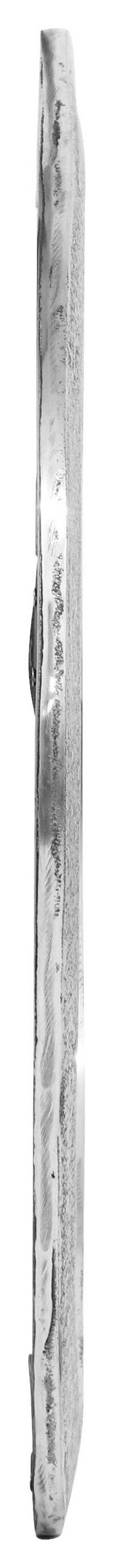 WANDSPIEGEL 57/56/0 cm    in wellenförmig  - Silberfarben, KONVENTIONELL, Glas/Metall (57/56/0cm)
