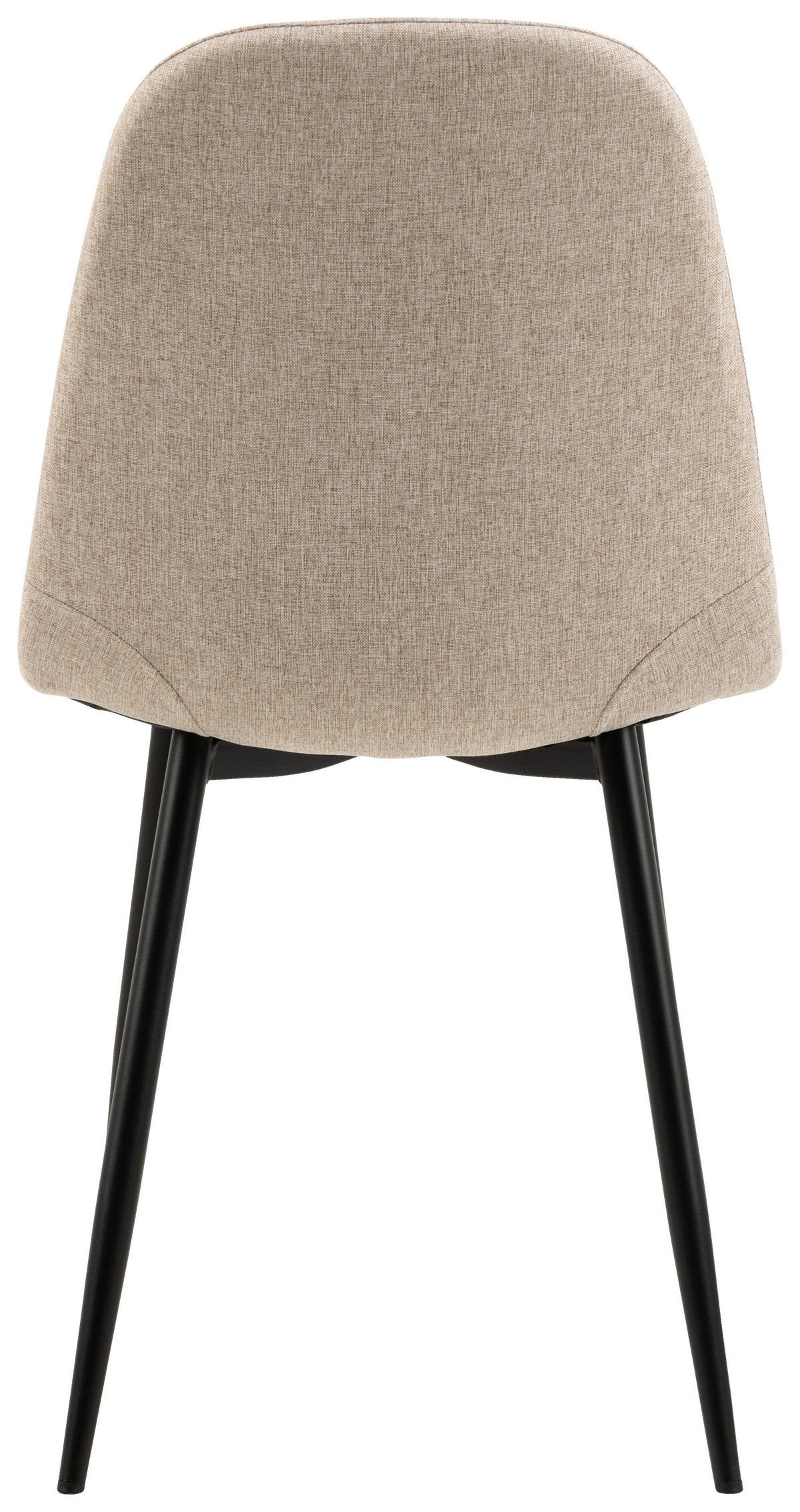 STUHL Webstoff Beige, Schwarz  - Beige/Schwarz, Trend, Textil/Metall (44/86/54cm)