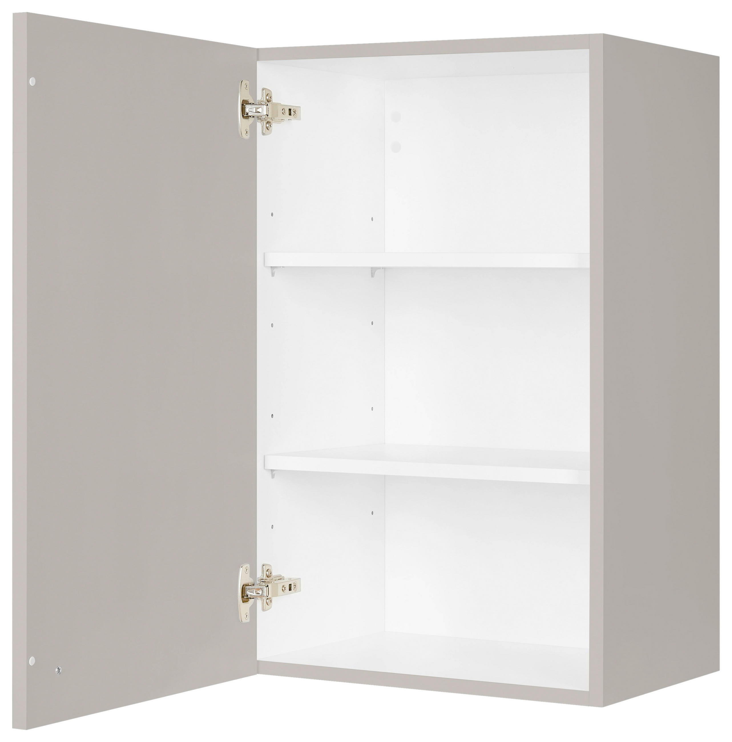KÜCHENOBERSCHRANK 45/72/35 cm  in Grau  - Schwarz/Grau, MODERN, Holzwerkstoff/Metall (45/72/35cm) - Nobilia