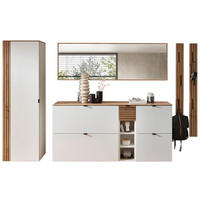 GARDEROBE 7-teilig  in 305/179/37 cm  - Weiß/Eiche Artisan, Design, Holzwerkstoff (305/179/37cm) - Voleo