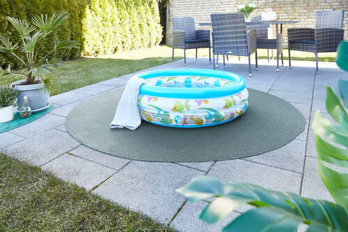 RASENTEPPICH - Grau, Basics, Textil (195cm) - Ambia Garden