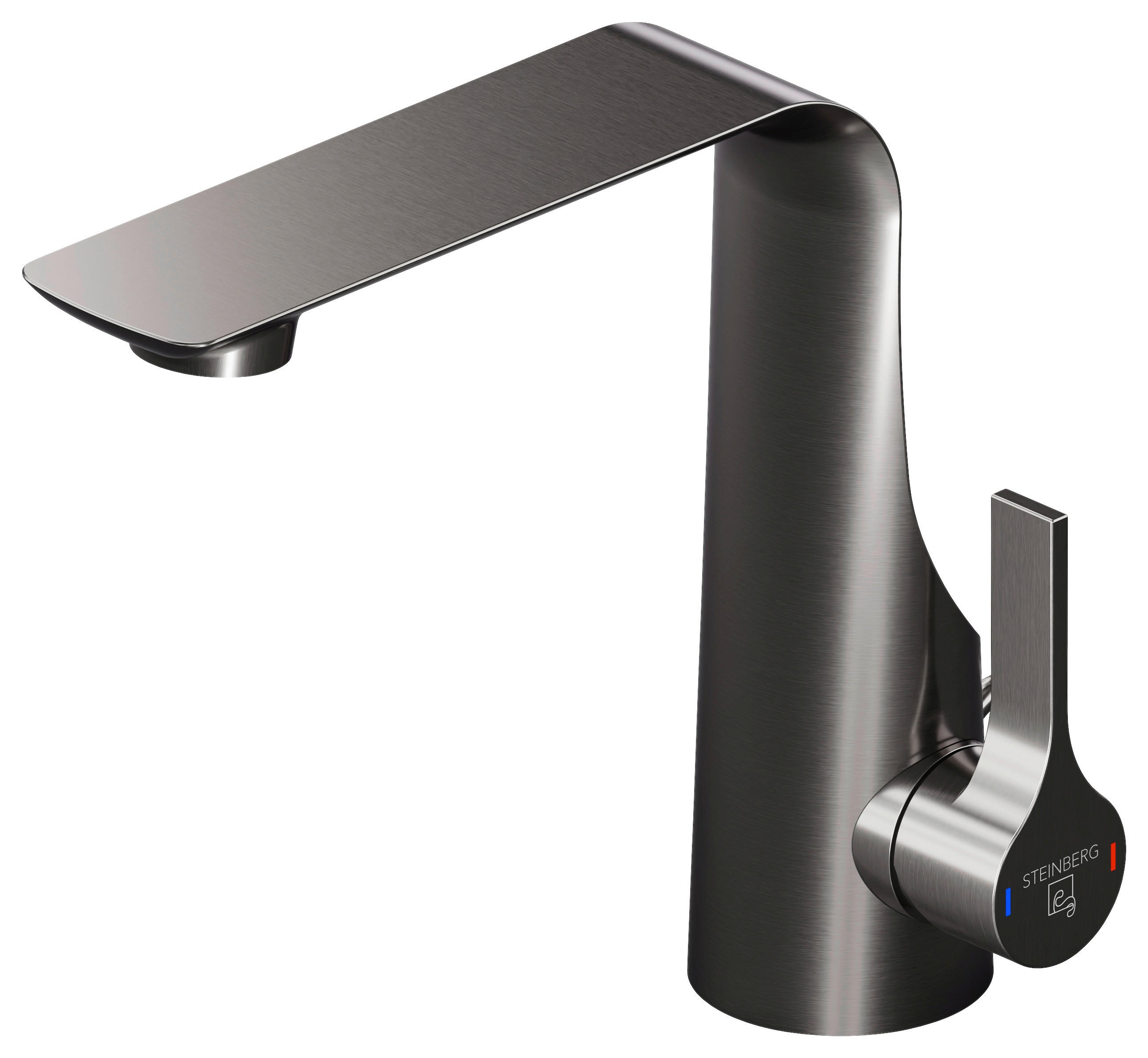 XXXLutz Waschtischarmatur Steinberg Serie 290 Dunkelgrau 5.2x18.5x20.5 cm