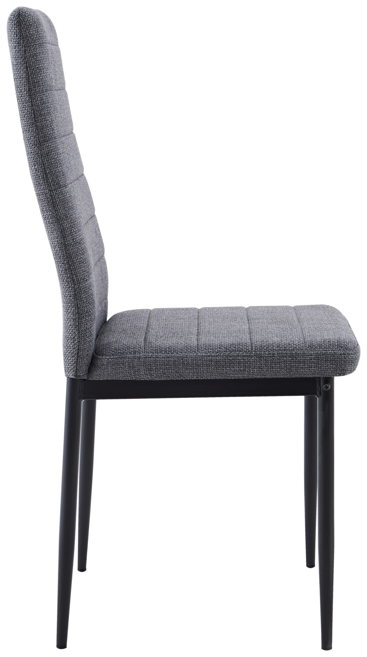 STOL, kovina, tekstil siva  - siva/črna, Design, kovina/tekstil (41/98/52cm) - Stylife