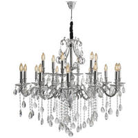 KRONLEUCHTER 96/402 cm   - Chromfarben, LIFESTYLE, Glas/Metall (96/402cm) - Glandor