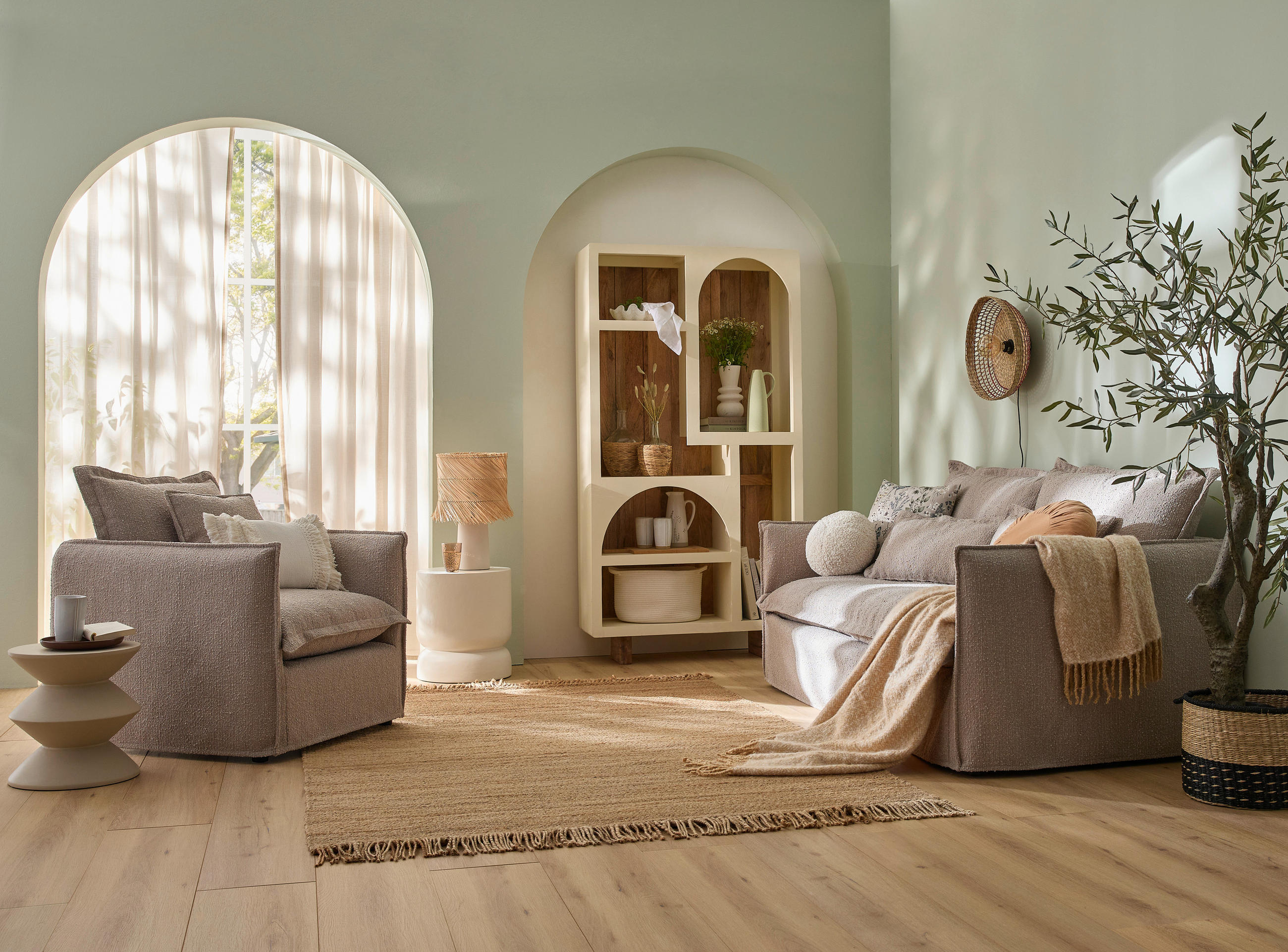 Thumbnail - Livetastic Sessel, Beige, Textil, 120x82x98 cm, Made in EU, Wohnzimmer, Sessel, Polstersessel