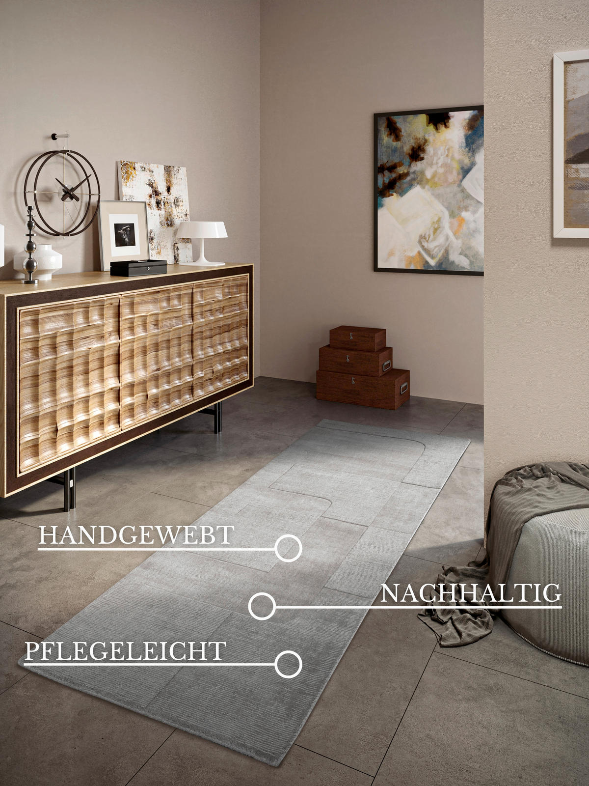 LÄUFER 80/250 cm Kollektion 1906 Grau  - Grau, Design, Textil (80/250cm) - Villeroy & Boch