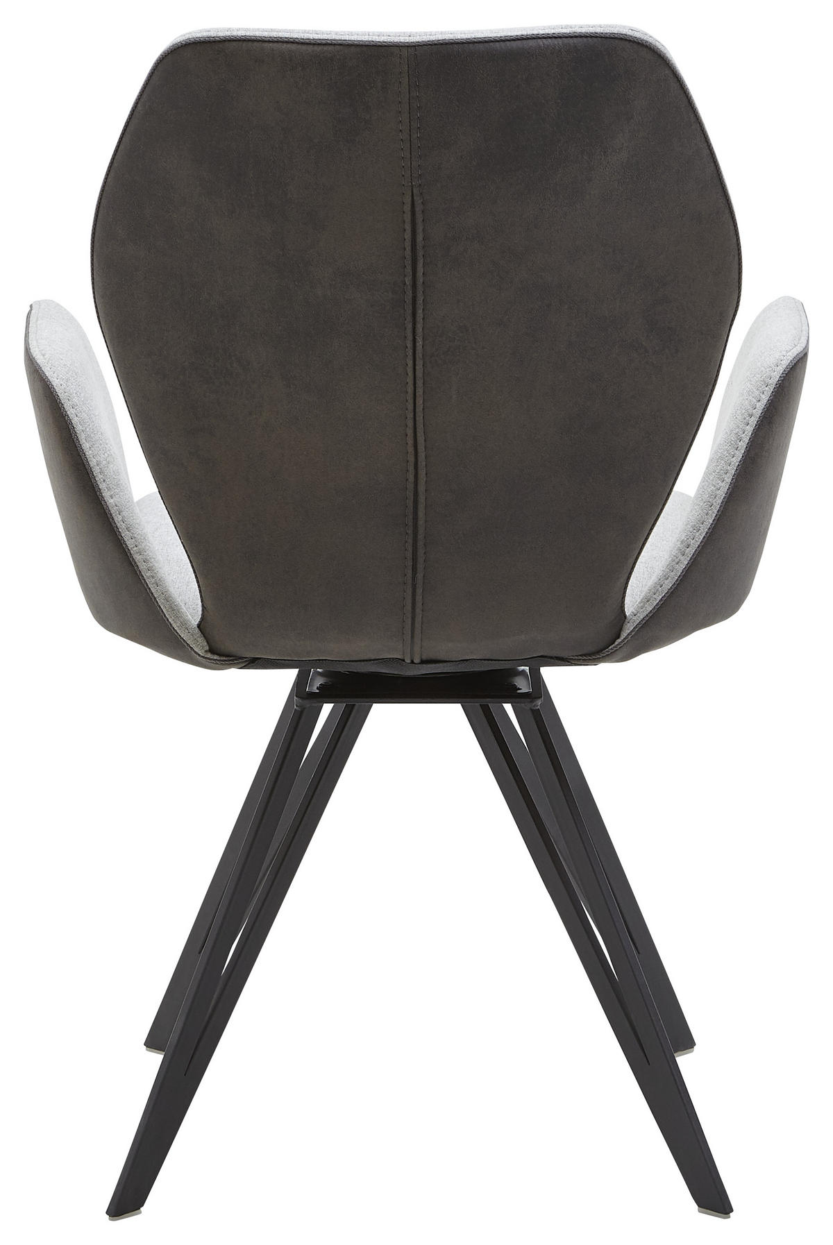 ARMLEHNSTUHL  in Eisen Webstoff, Mikrofaser  - Anthrazit/Silberfarben, Design, Textil/Metall (62/91/59cm) - Valnatura