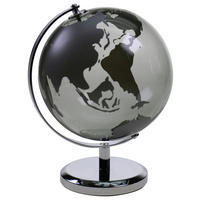GLOBUS - siva, Basics, staklo/metal (14/19/15cm) - Ambia Home