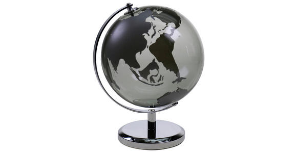 GLOBUS - Grau, Basics, Glas/Metall (14/19/15cm) - Ambia Home