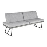 SITZBANK in Metall, Textil Grau  - Schwarz/Grau, Design, Textil/Metall (208/91/72cm) - Dieter Knoll