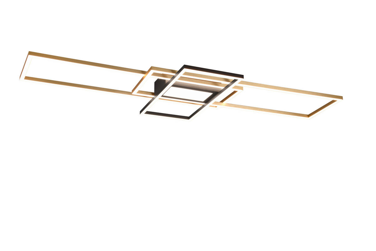 LED-DECKENLEUCHTE   - Messingfarben, Design, Metall (105/6,5/42cm) - Trio Leuchten