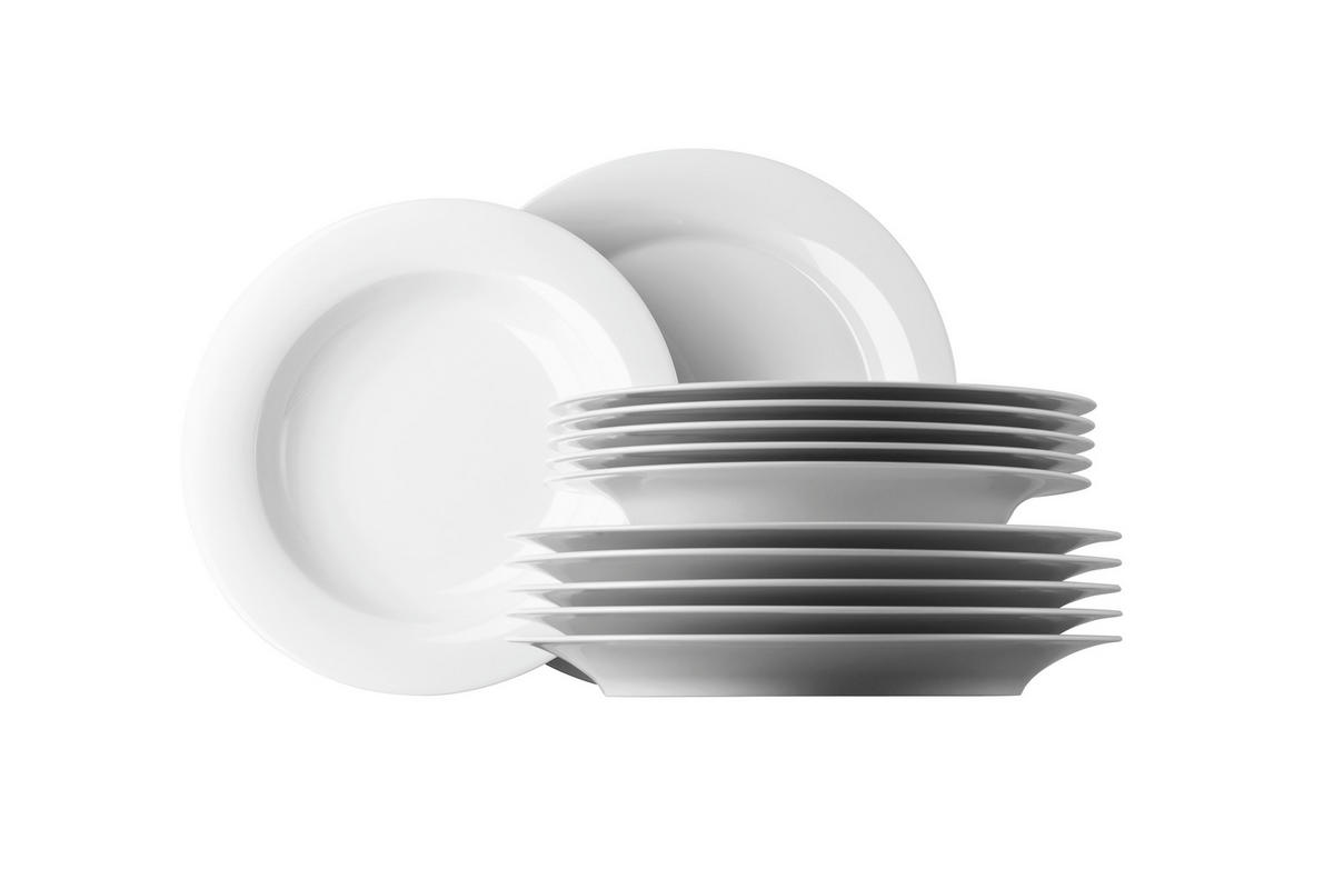 KOMBISERVICE Weiß Yono Novo 30-teilig 6 Personen  - Weiß, Basics, Keramik (40/40/30cm) - Rosenthal