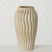 VASE  - Braun, Basics, Keramik (10/10/18cm) - Ambia Home