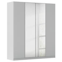 FALTTÜRENSCHRANK in Grau  - Grau, Holzwerkstoff (181/210/54cm) - Boxxx