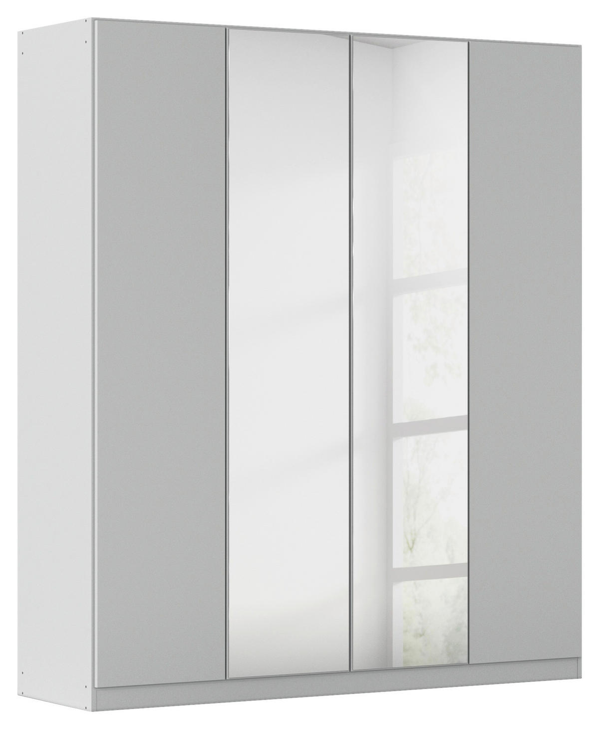 FALTTÜRENSCHRANK in Grau  - Grau, Holzwerkstoff (181/210/54cm) - Boxxx