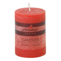 STUMPENKERZE 5,8/8 cm  - Rot, Basics (5,8/8cm) - Steinhart