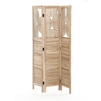 PARAVÁN, 121/2/171 cm - přírodní barvy, Basics, dřevo (121/2/171cm)