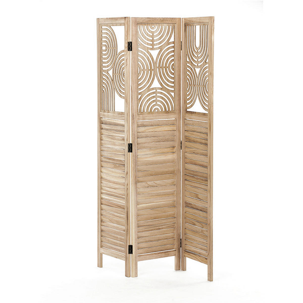 PARAVÁN, 121/2/171 cm - přírodní barvy, Basics, dřevo (121/2/171cm)