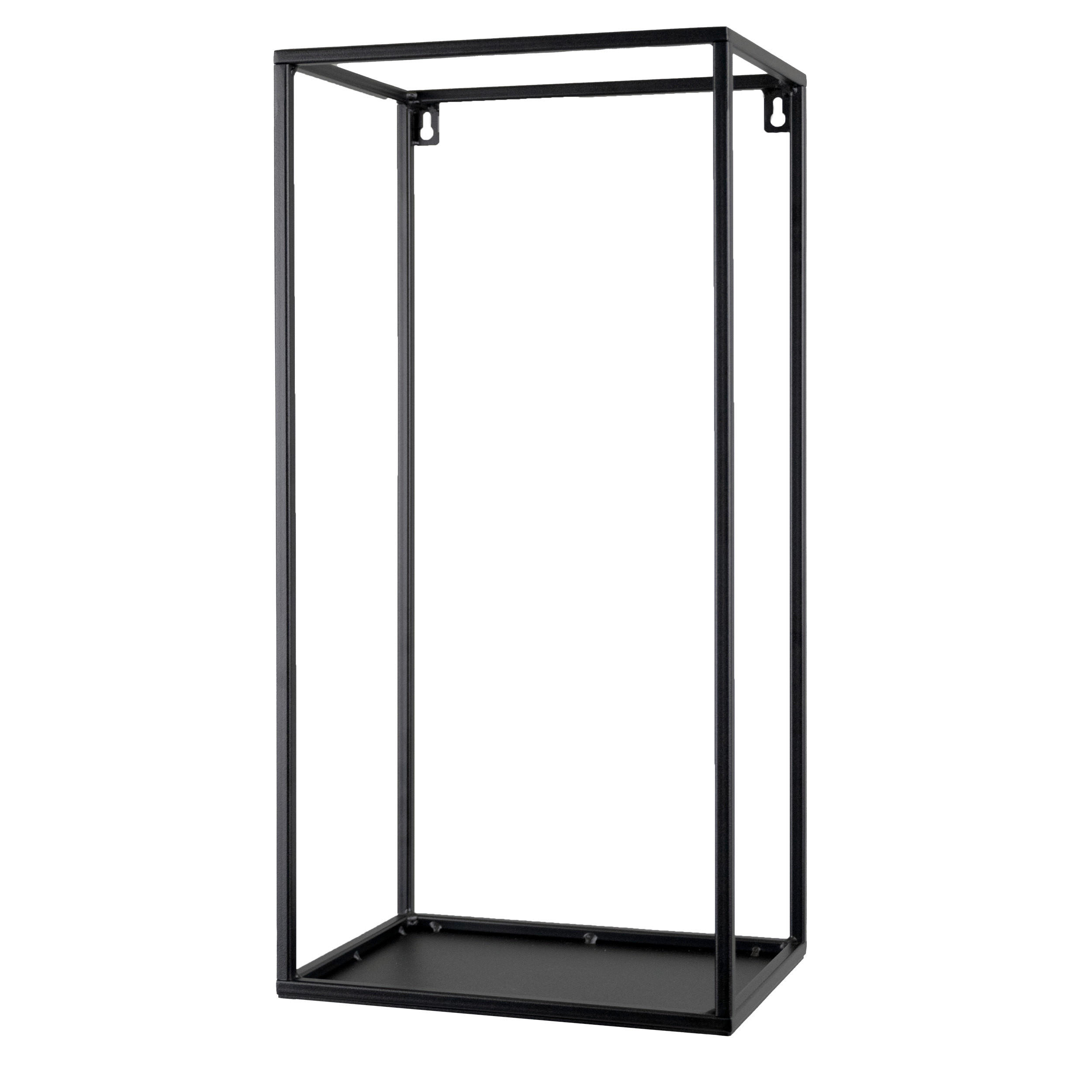 WANDREGAL  - Schwarz, Design, Metall (19/25/62cm)