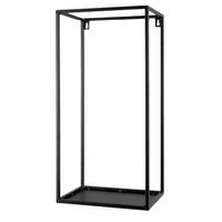 WANDREGAL  - Schwarz, Design, Metall (19/25/62cm)