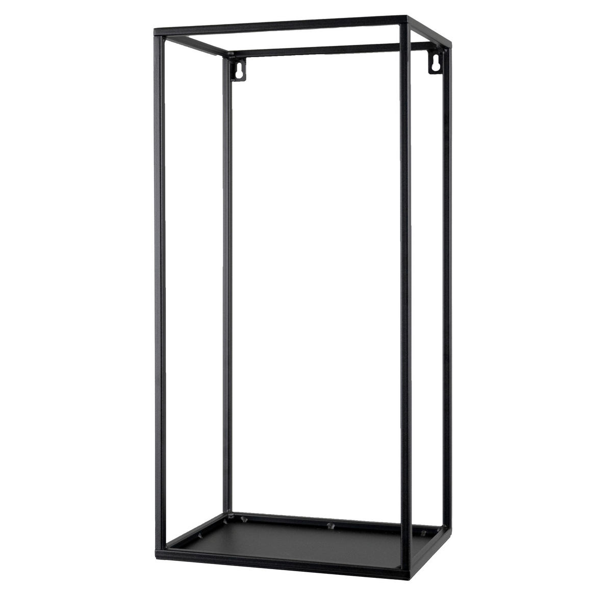 WANDREGAL  - Schwarz, Design, Metall (19/25/62cm)