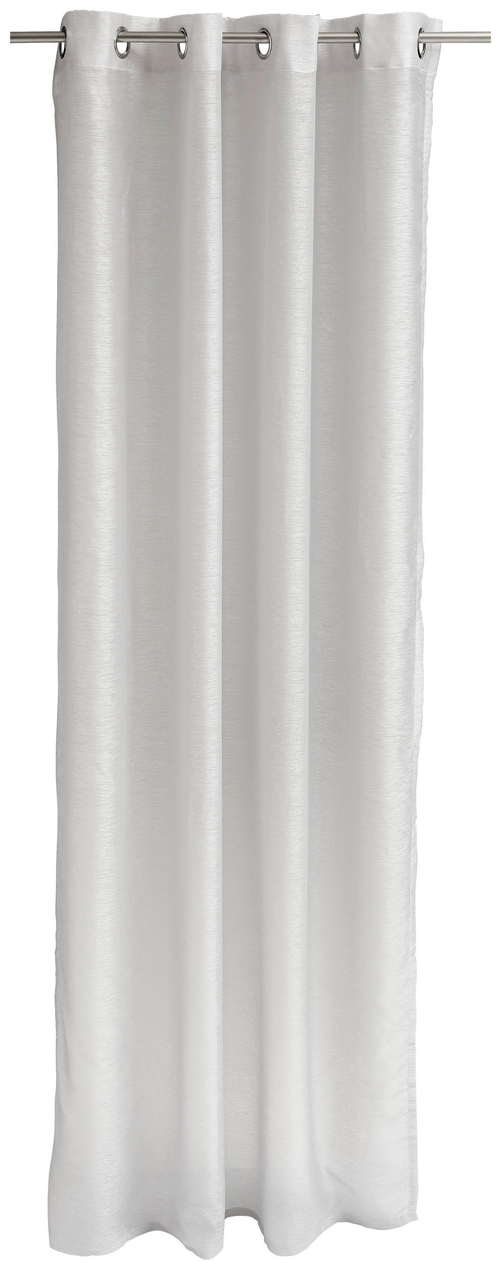 ZÁVĚS S OČKY, průhledné, 140/250 cm - světle šedá, Basics, textil (140/250cm) - Tom Tailor